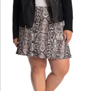 NWOT Snake Skin Skater Skirt